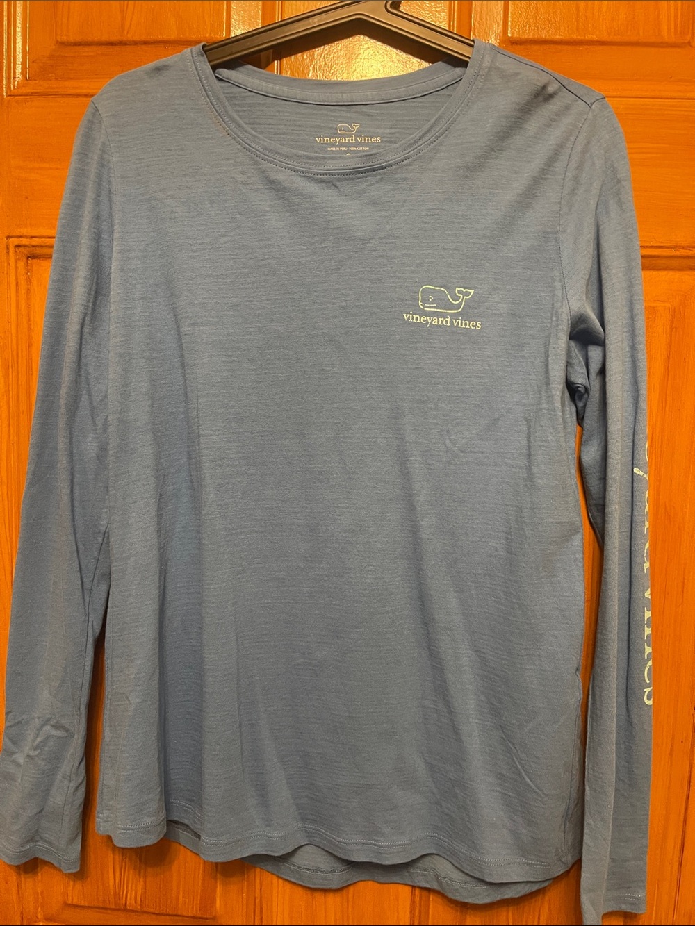 Vineyard Vines Light Blue Long-Sleeve Crewneck Tee